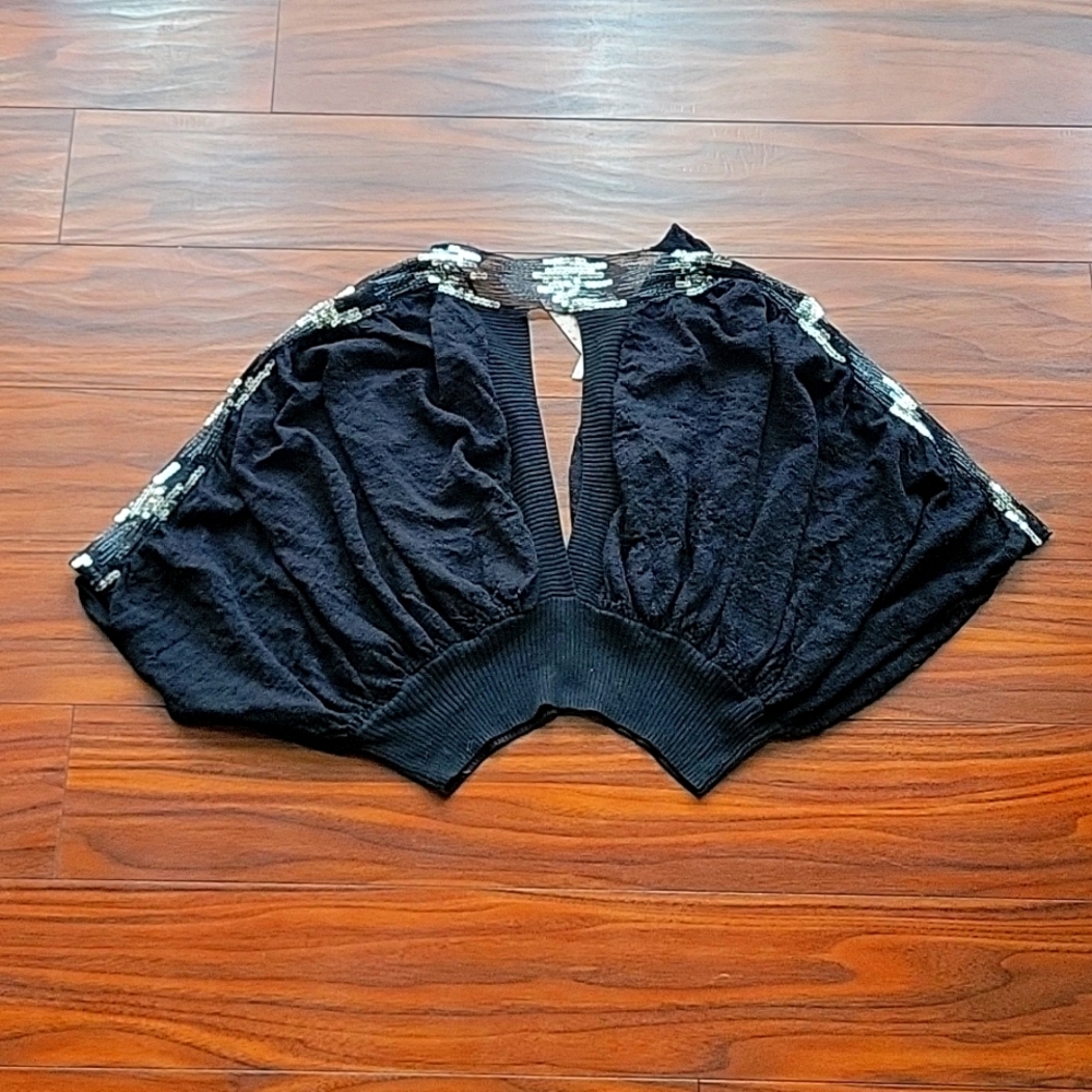 Free People Cropped Knit Bolero Size M